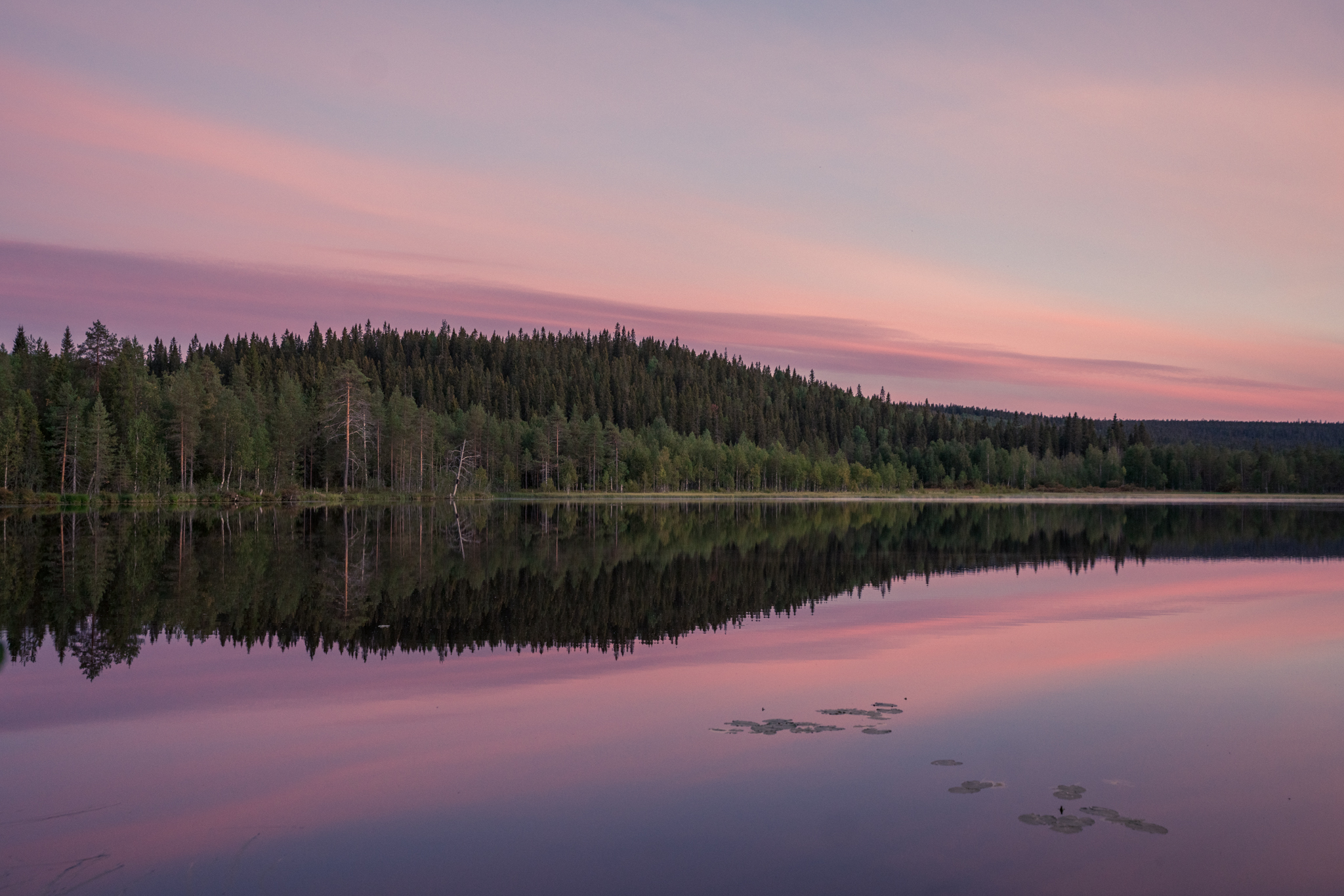 Sunset at Arctic Lakeland