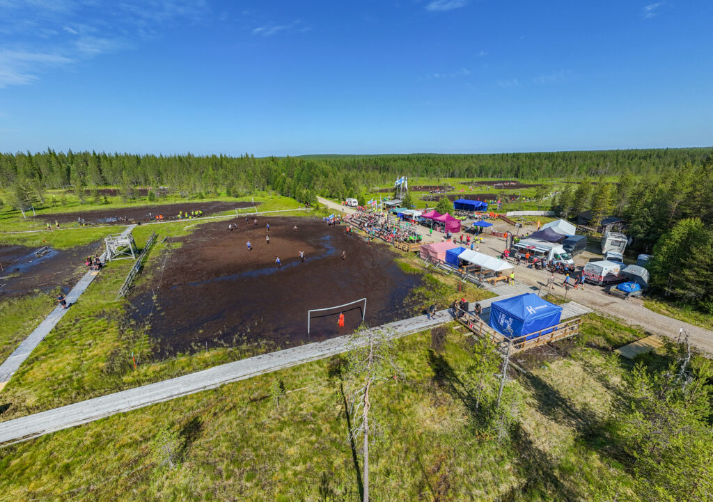 Swamp Soccer event at Arctic Lakeland Finland
